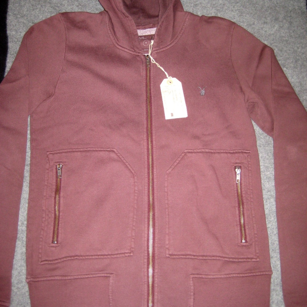 ALLSAINTS "Suspend Hoody" Zip-Up Hoodie SMALL NWT